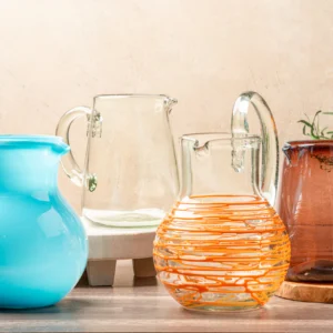 Handblown Glass Pitcher