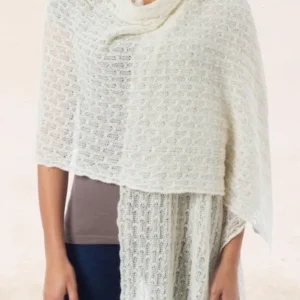 Pure Alpaca Wool Shawl from Peru 'Muse'
